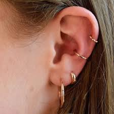 For men, get a dumbbell earring for the conch. Simple Rose Gold Conch Hoop Astrid Miyu Earrings Astrid Miyu Us