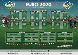 Euros Wall Chart Free Print At Home Pdf With All The Fixtures