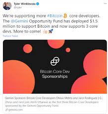 The bitcoin scalability solution that seems to be getting the most attention today is the some bitcoin developers are also concerned that raising the block size limit is essentially. Gemini Dona 1 5 Milioni Di Dollari Per Finanziare Un Altro Giro Di Sviluppatori Di Bitcoin 0x Notizie Blockchain