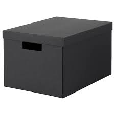 Tjena Kasten Mit Deckel Schwarz Ikea Deutschland Aufbewahrungsbox Mit Deckel Ikea Billy Bucherregal