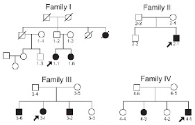 Pedigrees Of Indian Families With Oculocutaneous Albinism