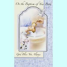 baptism of your baby boys gift card