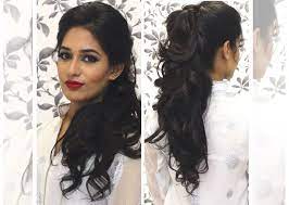 Best Indian Wedding Hairstyles Indian Party Hairstyles Curly Hair Styles Medium Curly Hair Styles