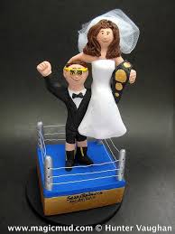 Wwe Wedding Cake Toppers In A Ring Wedding Cake Toppers Custom Wedding Cakes Wedding Cake Tops