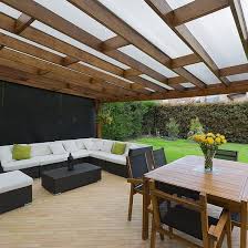 Los techos de policarbonato fijos son la solución ideal para los porches, pérgolas y en general para cualquier tipo de terraza, ático o patio. Tejas De Policarbonato Alveolar Cottage Exterior Apartments Exterior Exterior Stairs