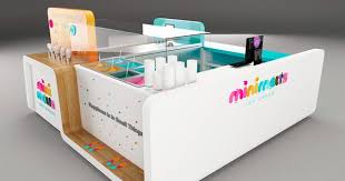 Minimelts Ice Cream On Behance Kiosk Design Ice Cream Design Mall Kiosk