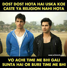 Friends funny quotes in hindi images. 31 Funny Memes On Friendship In Hindi Factory Memes