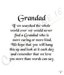 Sorry to hear you're unwell. Grandad Poems