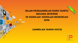 √ senarai kilang di desa cemerlang | jawatan kosong terkini, utusan borneo kerja kosong, jwatan kosong security sg petani 2019, hospital uitm. Pengambilan Guru Tahfiz Interim Ambilan Tahun 2019 Pendidik2u