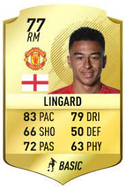 Jesse Lingard Fifa 18 Rating Fifa Manchester United Manchester United Players