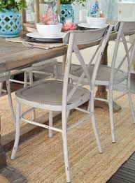 Better Homes And Gardens Collin Distressed White Dining Chair Set Of 2 Multiple Finishes Walmart Com In 2020 Dining Chairs Metal Farmhouse Chairs Metal Dining Chairs