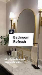 Quick Bathroom Refresh Lime Wash Paint