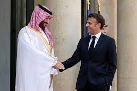 Macron hosts Saudi crown prince in bid for cash