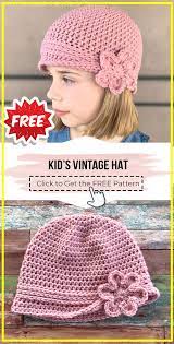 Crochet Kids Vintage Hat Free Pattern Crochet Hat Pattern Kids Kids Crochet Hats Free Pattern Childrens Crochet Hats