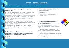 Hazardous Materials Awareness Level Ppt Download