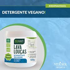 o lava loucas natural em po da biowash e um detergente vegano fabricado especialmente para o uso em maquinas de lavar loucas e louca natural vegano detergente