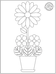 So enjoy these few images of flowers ! 14 Original Pretty Flower Coloring Pages To Print Kids Activities Blog