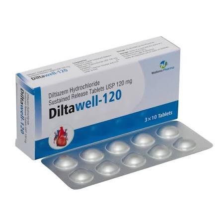 Diltiazem Hydrochloride Tablets 120 mg at ₹ 100/box | डिलटीयाजम टैबलेट in Surat | ID: 2852156067133