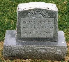 Infant son of John & Ida McGee (1915-1915)