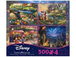 Thomas kinkade sound of music. Thomas Kinkade Disney 4 In 1 500 Piece Puzzle Multipack 2