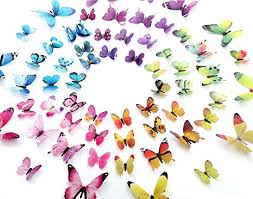 Maybe you would like to learn more about one of these? Amazon Com Eoorau 60pcs Butterfly Wall Decor For Wall 3d Butterflies Wall Stickers Removable Mural Decals Home Decoration Kids Room Girls Bedroom Decor 5colors Home Kitchen