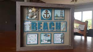 Beach frame collage app very professional, total free 100%. I Love The Beach Box Frame Art Paper Crafts Cards Shadow Box Frames
