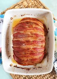 This bacon wrapped meatloaf is pure comfort food! Easy Bacon Wrapped Meatloaf Recipe The Suburban Soapbox