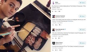 Facebook gives people the power to. Tom Daley S Instagram Photo Of The Master Frying Pan Sends Twitter Into A Frenzy Daily Mail Online