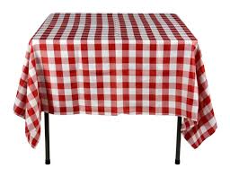 70 X 70 Red White Checkered Table Cloth For 3 Tables In 2020 White Table Cloth Table Cloth Checkered Tablecloth