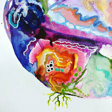 Here S A Detail Shot I Love To Go Along With That Video Mandalaart Intuitiveart Artmagic Holisticcreative Creativepractice Colorlove Abstractpaint