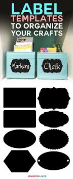 A free online tool where you can import blank labels, put your text, choose font and print it. Free Label Templates To Organize Your Craft Room Jennifer Maker
