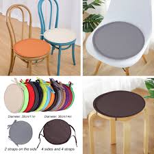 A great selection of seat pads with ties for the smaller chair or bistro chair. 1pcs Round Chair Cushion Indoor Patio Office Dining Chair Seat Pad Tie On Square Garden Kitchen Dining Cushion Comfortable Cushion Aliexpress
