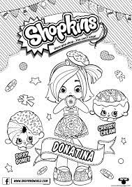 Donatina Shoppies Shopkins Coloring Pages Shopkins Colouring Pages Shopkin Coloring Pages Cute Coloring Pages