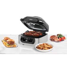 Ninja Foodi 5 In 1 Indoor Grill With Air Fryer Roast Bake Dehydrate Indoor Grill No Cook Meals Food