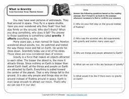 I used this open source tool to determine the readability scores of my worksheets, but you should read and approve each of them yourself for quality and appropriateness before giving them to children. What Is Gravity 2nd Grade Reading Comprehension Worksheets
