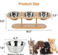 Amazon.com: CILXGQLN Elevated Cat Bowls Raised Cat Food ...