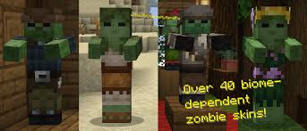Good idea, it's time minecraft had a little more diversity in mob textures. I Made A Resource Pack That Adds Varying Zombie Skins For Most Biomes Download In Comments Minecraft
