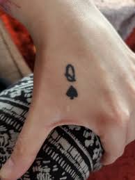 What does black queen of spades mean? Tattoo Uploaded By Heather Jade Queen Spades Suit Minimal Queenofspades Hand Handtattoo 1520105 Tattoodo
