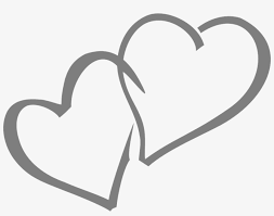 Valentine hearts border clip art valentine week 6. Double Heart Clipart Black And White Wedding Hearts Free Transparent Png Download Pngkey
