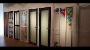 These bathroom door ideas provide unobstructed view, thanks to the wide glass. Aluminium Bi Fold Kingpor Folding Door Design Bi Fold Toilet Door Glass Door New Door 2020 Malaysia Youtube