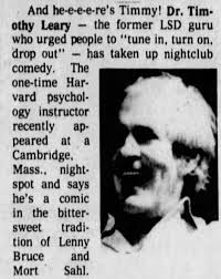 Tune in, Turn on, Drop Out” or “Turn On, Tune in, Drop Out” ?