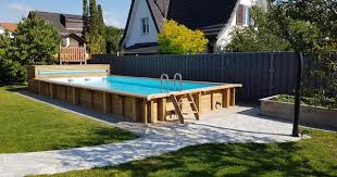 Pool Halbversenkt Mit Bausatz Pool Bau Poolbau