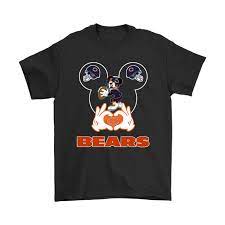 I Love The Bears Mickey Mouse Chicago Bears Shirts Chicago Bears Shirts Bear Shirt Nfl T Shirts