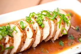 2 pork tenderloins, trimmed of silverskin 3 tbsp (44 ml) vegetable oil 1 tsp garlic powder 2 cups (240 ml) chicken broth ¼ cup (59 ml) heavy cream, room temperature 1 tbsp dijon mustard &frac18; Asian Pork Tenderloin Tasty Kitchen Blog