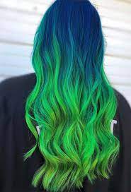 A bright neon green hair dye that looks as electric as it sounds; 63 Offbeat Green Hair Color Ideas Green Hair Dye Kits To Go Green Dyed Hair Green Hair Dye Hair Color