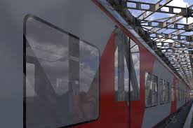 Electric Train Siemens Desiro Rus Train Electric Train Mockup Design