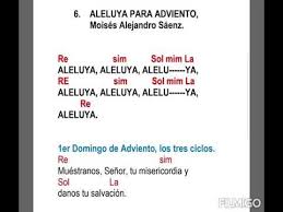 Aleluya De Adviento Moises Alejandro Saenz Con Acordes Youtube