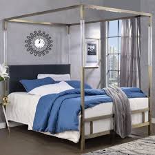 Mattress, box spring, and bedding (comforter, sheets, pillows, etc.). Acme Furniture Raegan Contemporary Queen Canopy Bed A1 Furniture Mattress Canopy Beds