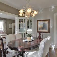 Benjamin Moore Plymouth Rock Darker London Fog Lighter Dining Room Remodel Dining Design Traditional Dining Room