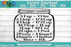 Free transparent calendar vectors and icons in svg format. 1 Kitchen Conversion Chart Svg Designs Graphics